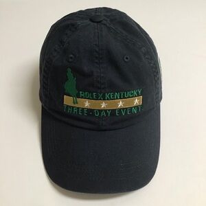 Rolex Kentucky Grand Slam Hat 2017 Back Strap 3 Day Horse Riding Event Blue Grn